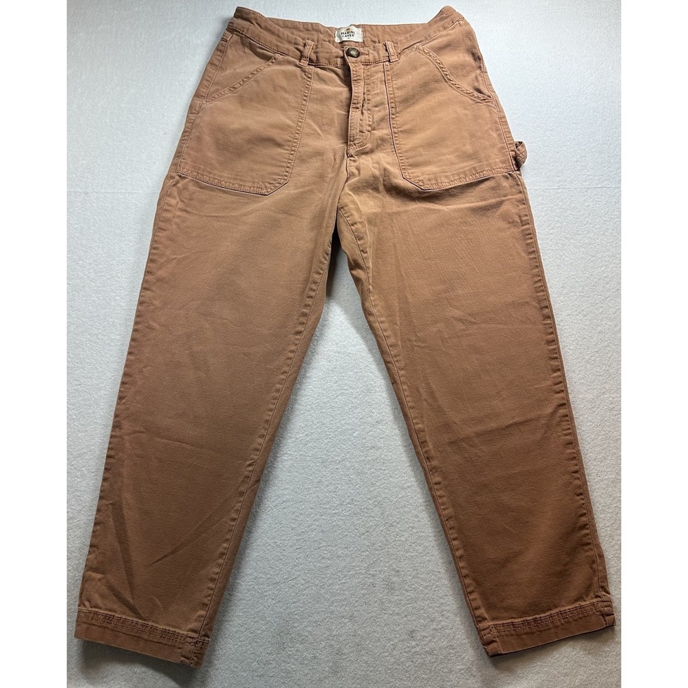 Marine Layer Maya Slim Straight Pants Women's Size 10 Stretch Casual Office
